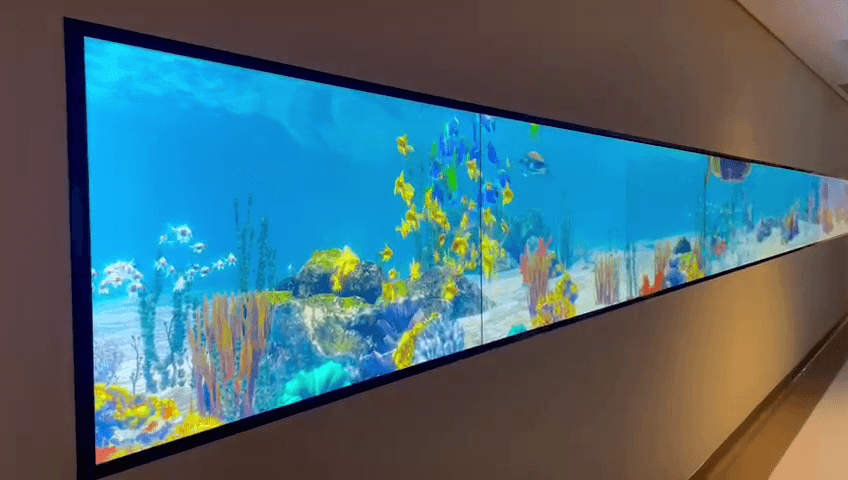 Suleman Al Habib Hospital Interactive Aquarium Video Wall
