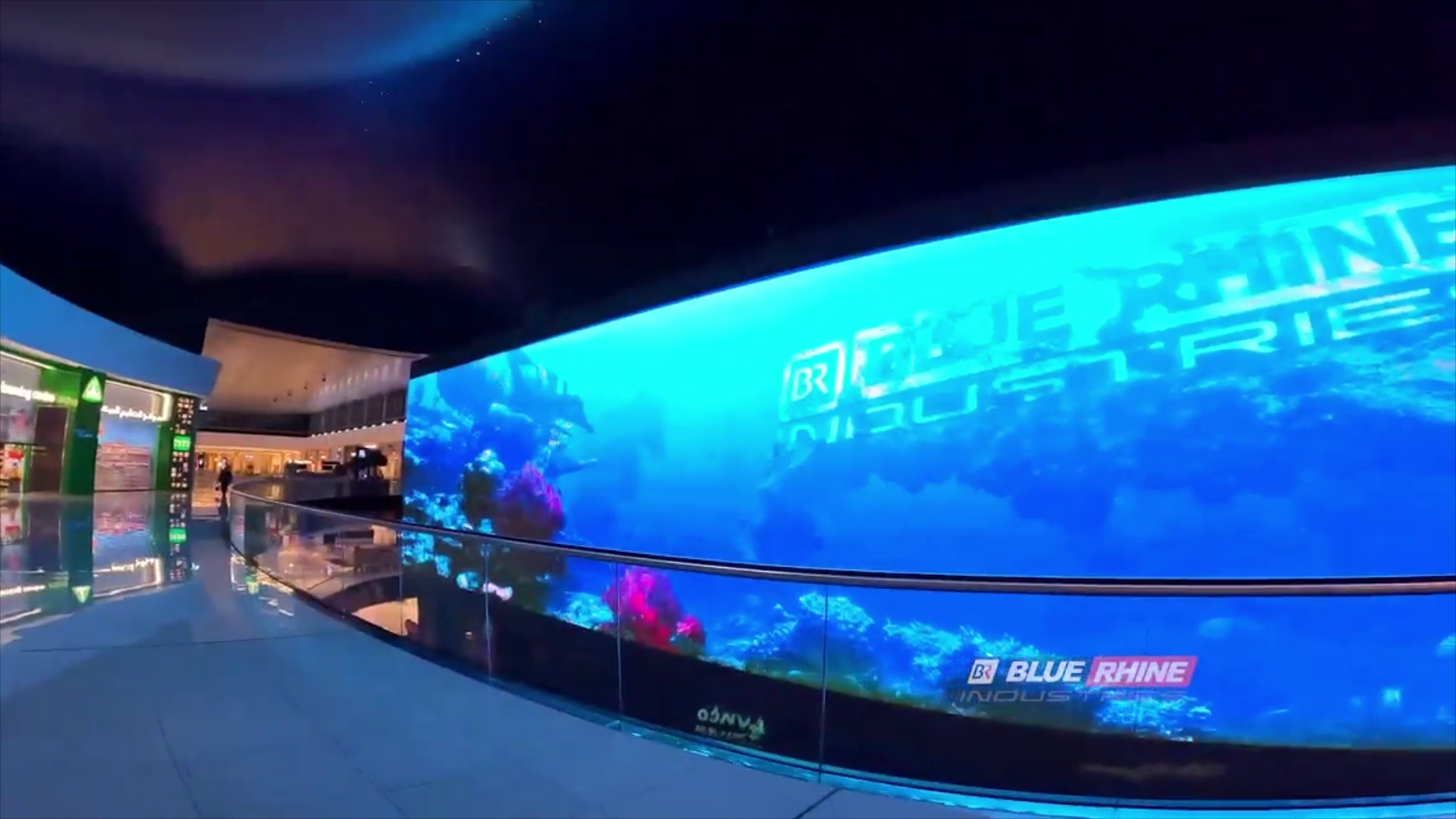 Dubai Aquarium Giant LED Screen 3D Animation